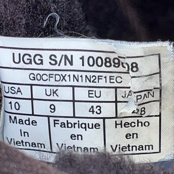 Vintage UGG Men’s Dark Brown Leather Lace-Up Shearling Lined Boots Size 10 main image 10